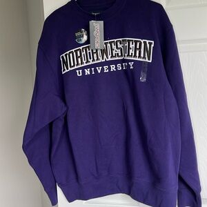 NWT Jansport Northwestern University crewneck sweatshirt Size L